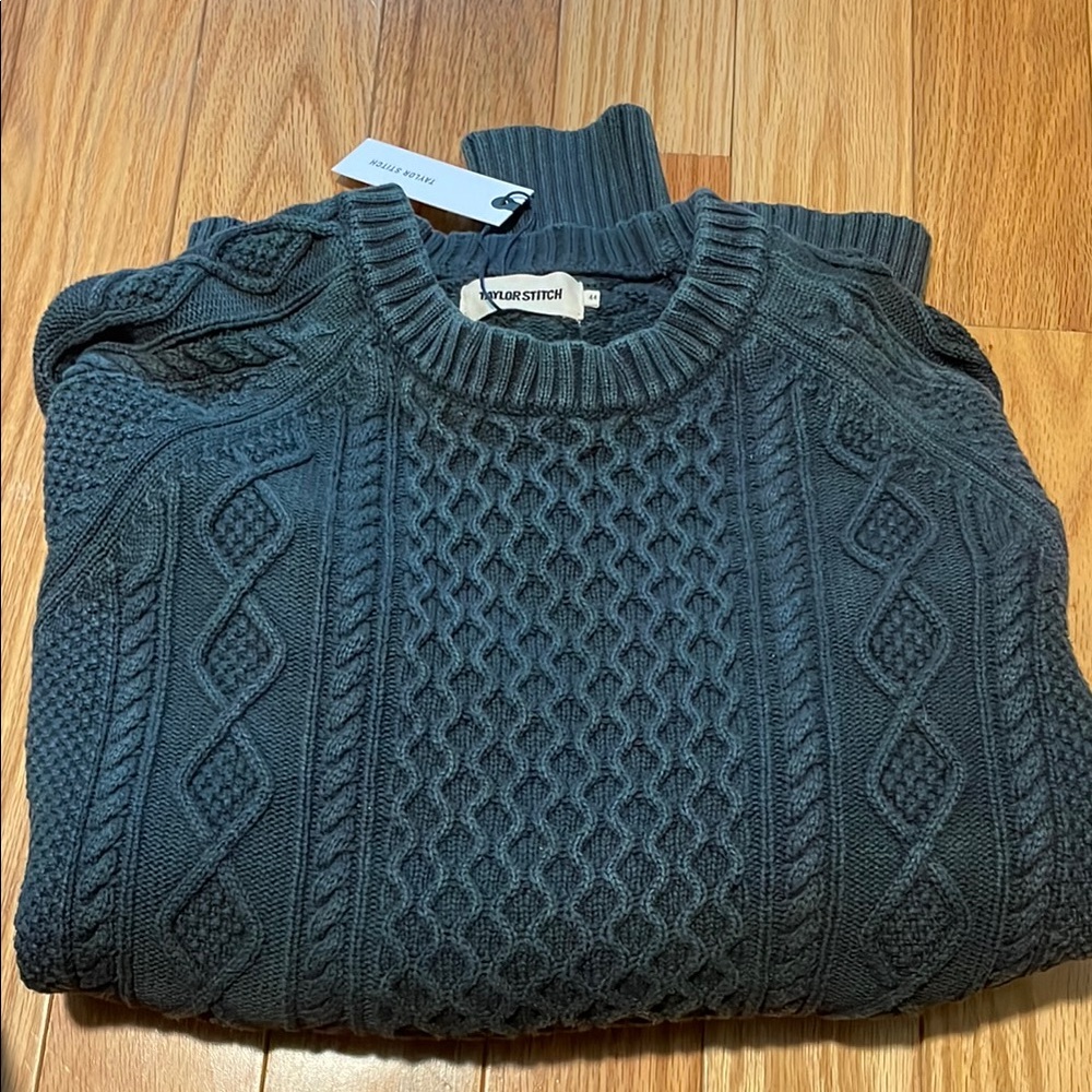 Taylor Stitch XL Orr Sweater in Charcoal